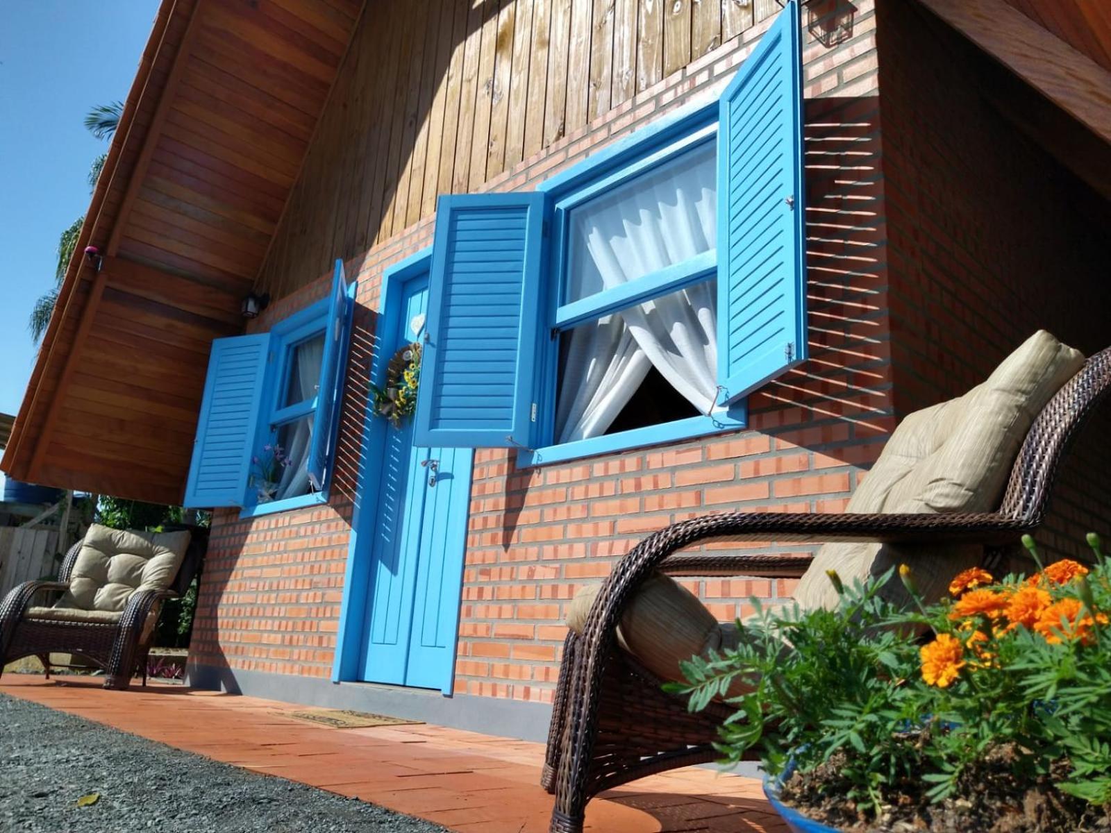 Chale Bienen Garten Pomerode Extérieur photo